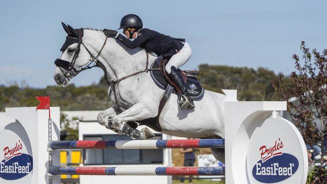 Olivia Hamood and her horse Knock Out 111. Picture: Valeriu Campan