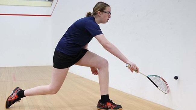 Young squash player Madison Nargar. Picture: Supplied