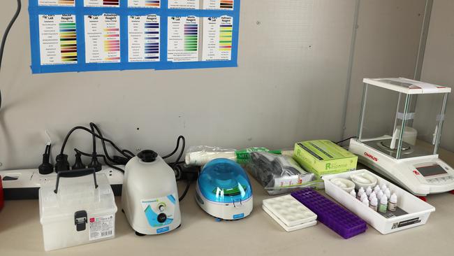 Drug-checking facilities at Beyond The Valley festival in Victoria. Picture: Alison Wynd