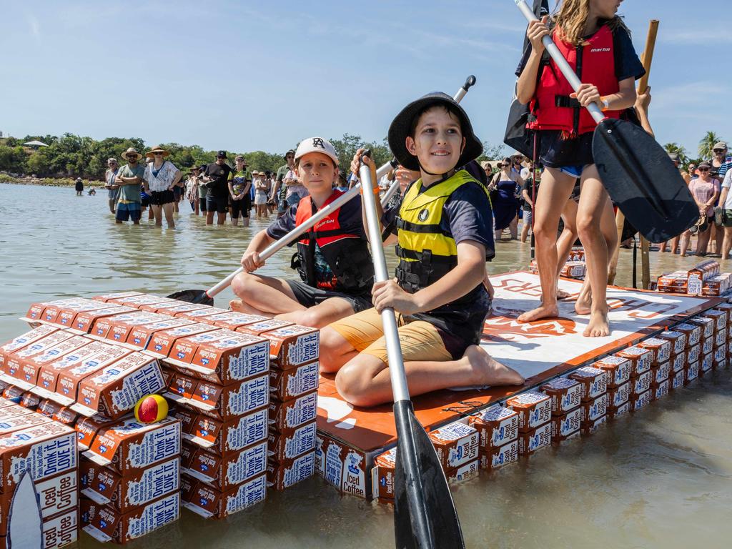 Darwin Beer Can Regatta at Mindil Beach, 2025. Picture: Pema Tamang Pakhrin