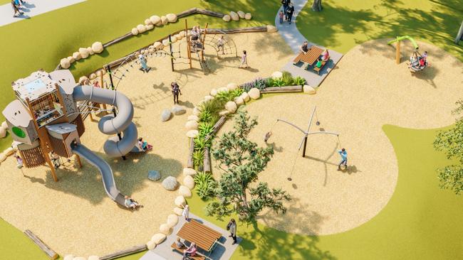 Concept image of the new Lobethal Bushland Park Play Space. Source: Adelaide Hills Council