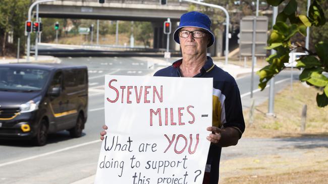 Paul Burns has been campaigning for off/on ramps from the M1 to Dohles Rocks Road. (AAP Image/Renae Droop)