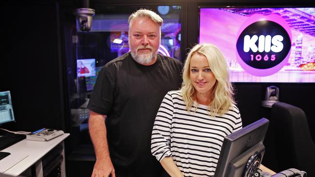 Ratings royal couple: Kyle Sandilands and Jackie O at KIIS FM studios. Picture: Sam Ruttyn