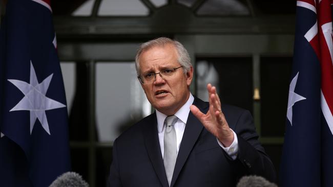 Scott Morrison in Canberra on Wednesday. Picture: Gary Ramage