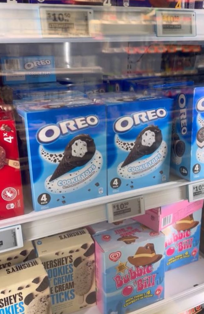 There’s also an Oreo version being sold only in Woolworths. Picture: TikTok/ntheresheeats