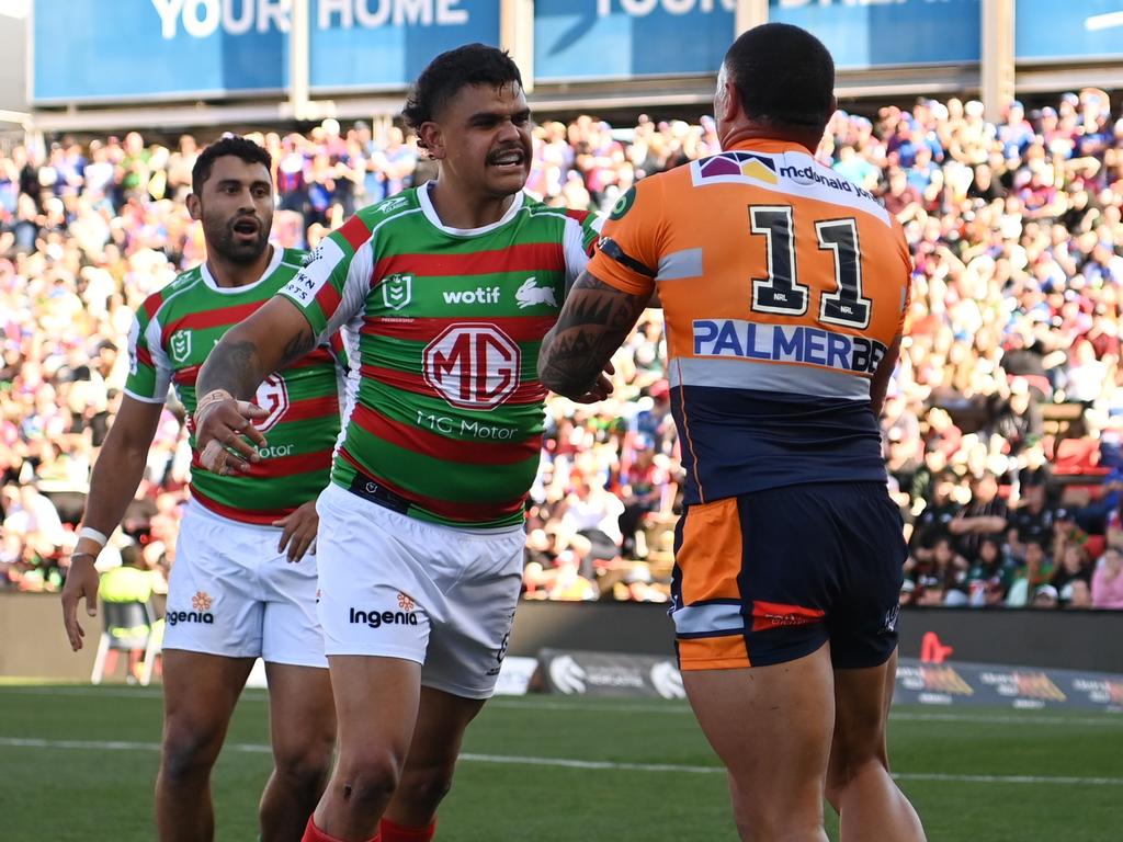 Souths are set to clinch eighth spot despite Latrell Mitchell’s potential one-game ban. Picture NRL Photos