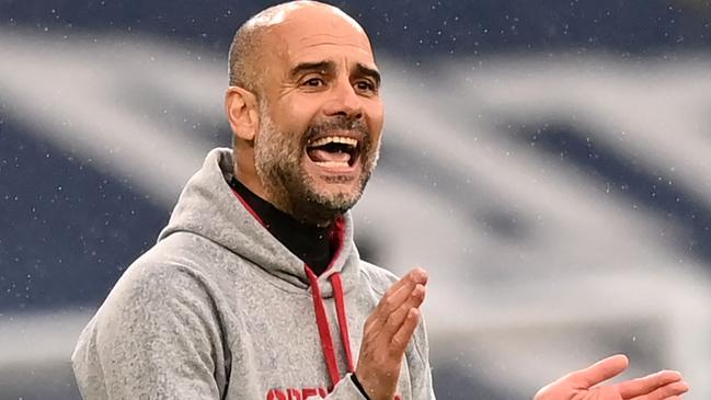 Manchester City's Spanish manager Pep Guardiola. Picture: AFP