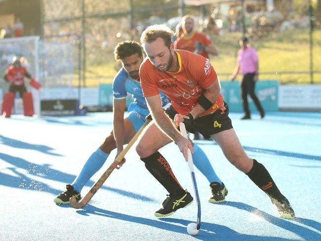 Kookaburras defeat India 3-2 in fifth and final hockey test in Perth. Picture: Gary Day