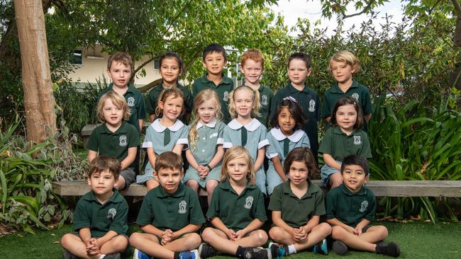 Fyans Park Primary School preps Prep C Back Row (L-R): Jack Herbert, Saanvi Subedi, Lee Sundram, Ged Ling, Jye Holt, Paddy Waters Middle Row seated (L-R): Isaac Griffiths, Lucy Fairbairn, Harper Nunn, Audrey Lee, Ahiya Rahman, Isabel Iser Front Row seated (L-R): Wilbur Stokes, Oscar Bassett, Benji Buck, Nina Pina Rix, Aiden Tan