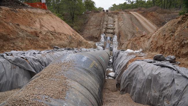 Douglas Water Treatment Plant pipeline duplication. Picture: Townsville City Council