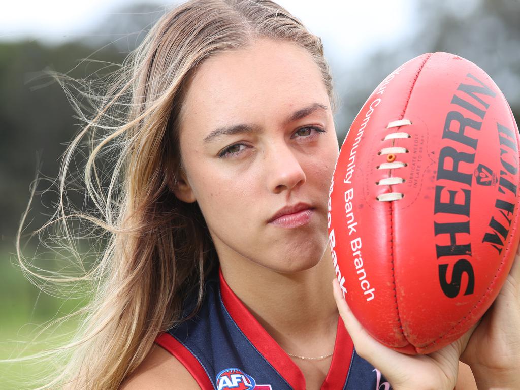 Maddy Doherty suffered a major concussion in June 2023 while playing QFAW for the Surfers Paradise Demons, she is still having ongoing issues eight months later. Maddy has now retired from playing. Picture Glenn Hampson