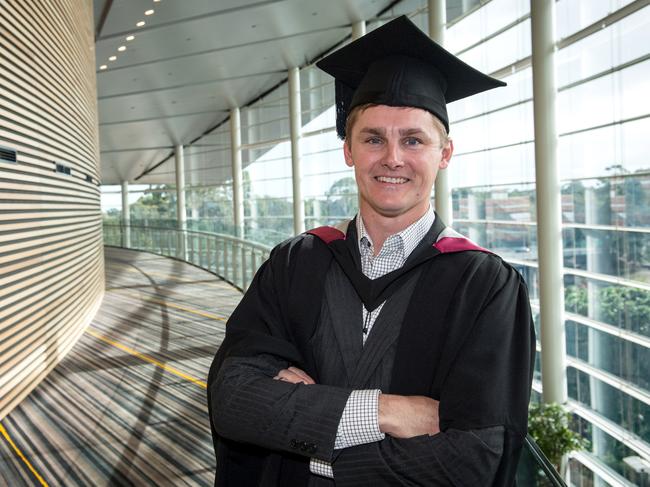 Kane Ryan admits it was a little daunting at first to embark on an MBA without a tertiary background.