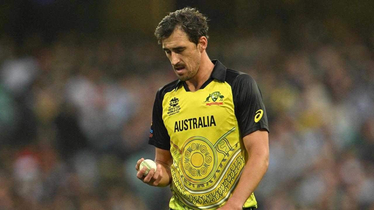 Australia's paceman Mitchell Starc was sensationally dropped for their final group match against Afghanistan. Photo: AFP