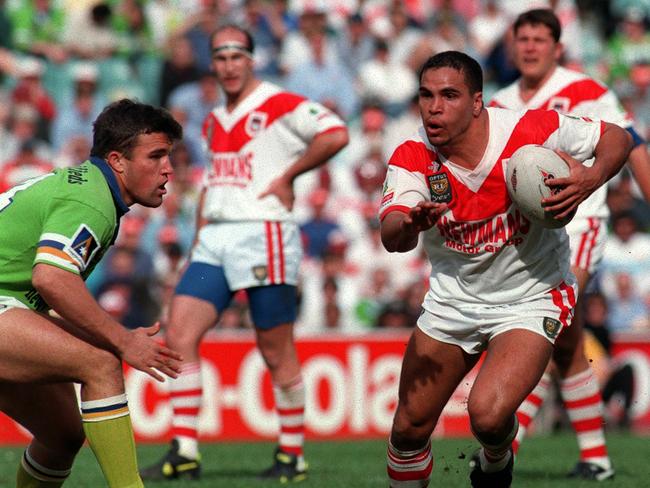 Mundine during the Canberra St George elimination final in 1996.