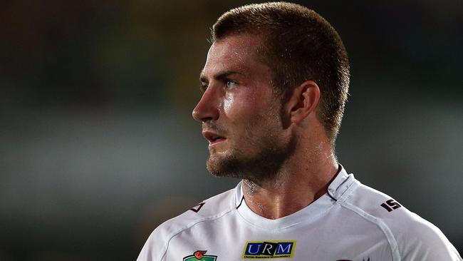 SYDNEY, AUSTRALIA - MARCH 06: Kieran Foran of the Sea Eagles leaves the field during the round one NRL match between the Parramatta Eels and the Manly Sea Eagles at Pirtek Stadium on March 6, 2015 in Sydney, Australia. (Photo by Renee McKay/Getty Images)