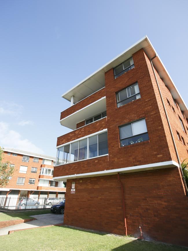 Outside of the apartment block at 14-20 St Marks Road Randwick. Picture: Tim Pascoe