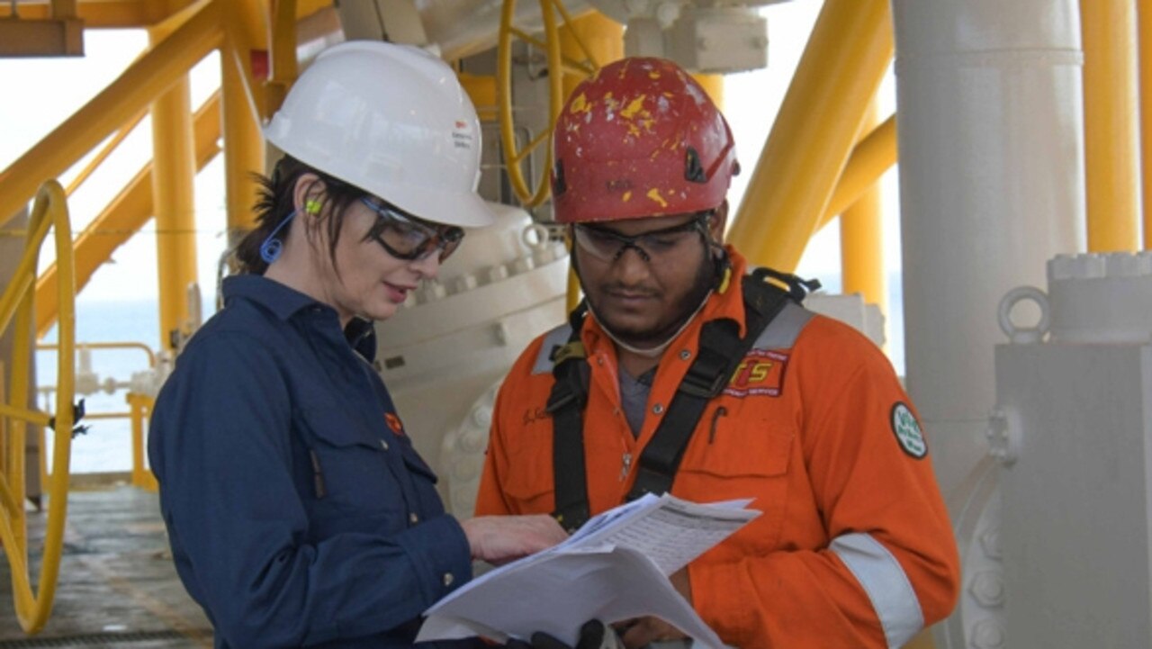 BHP Australia boss Geraldine Slattery, left.