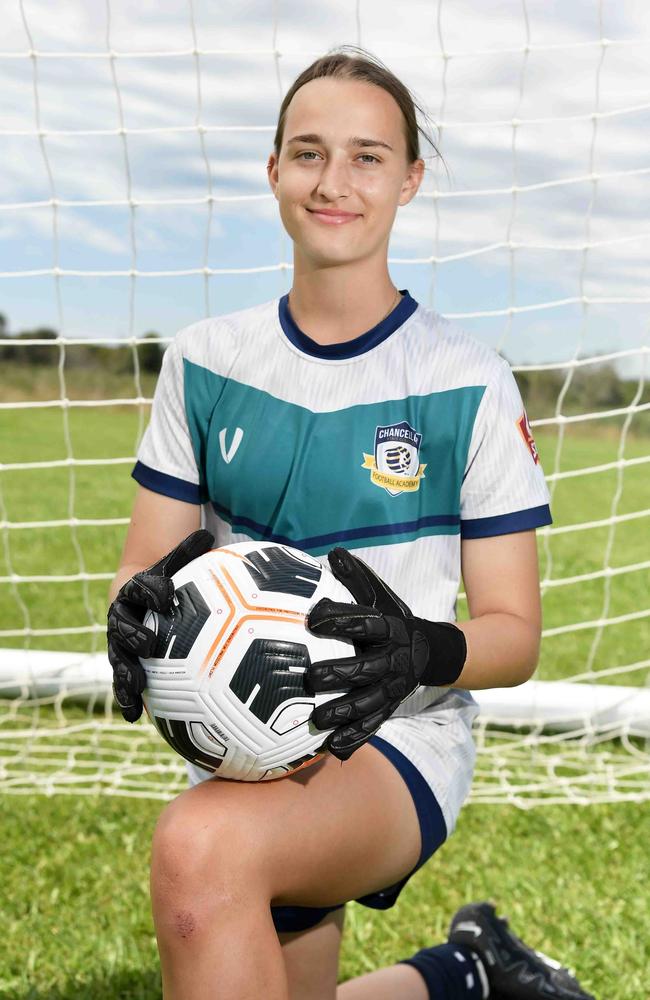 Chancellor State College Football academy. Susanna Peck. Picture: Patrick Woods.