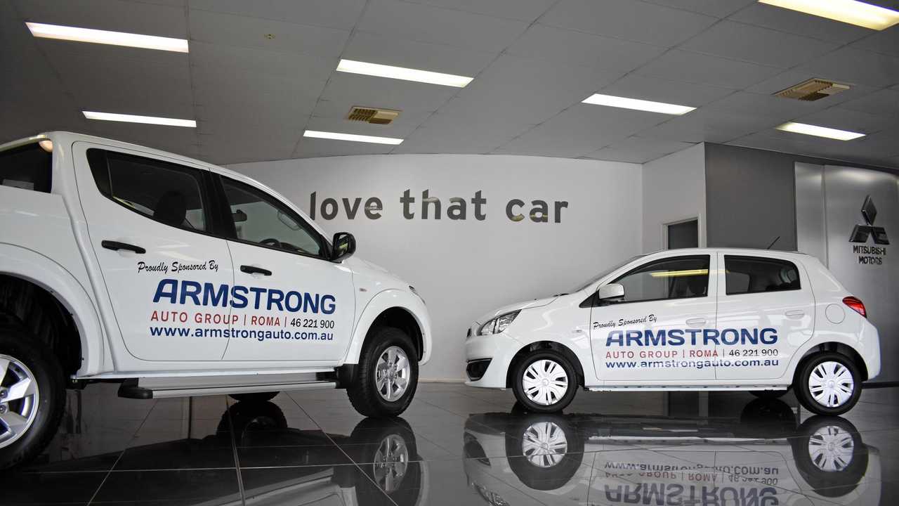 SPONSORSHIP: Armstrong Auto Group has supplied two cars as prizes for the national clay target shooting competition in Roma. Picture: Jorja McDonnell