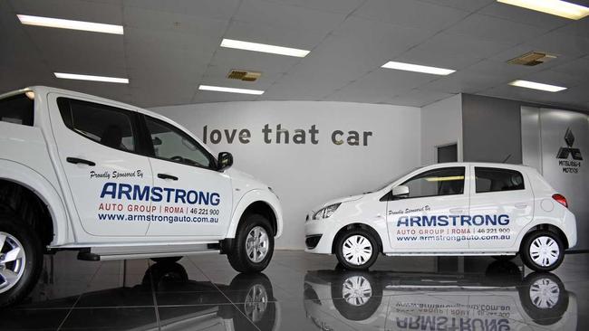 SPONSORSHIP: Armstrong Auto Group has supplied two cars as prizes for the national clay target shooting competition in Roma. Picture: Jorja McDonnell