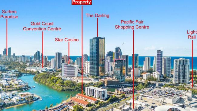 Mortgagee sale: 3/11 Hooker Boulevard, Broadbeach Waters, Qld: Apartment, 2 bed, 1 bath, 2 car garage. Auction. Picture: Realestate.com.au