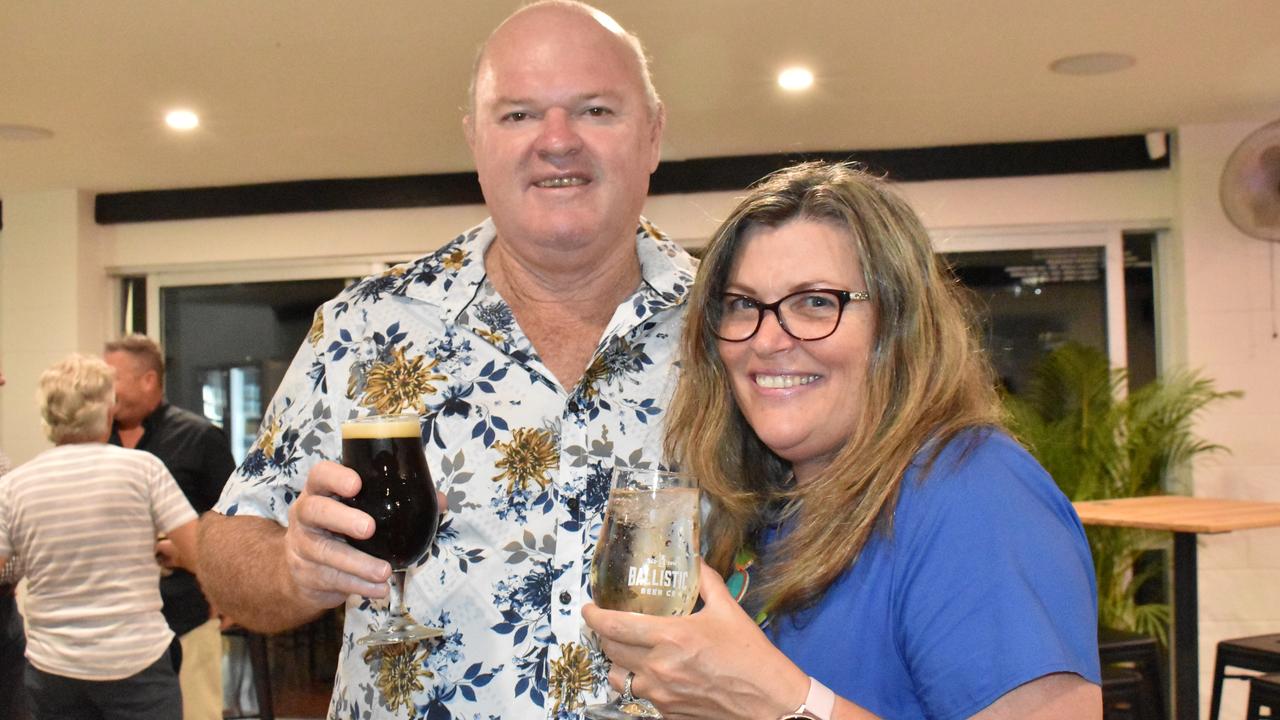 Gary Simpson and Debbie Legge of Strathdickie at Ballistic Whitsundays' VIP launch. Picture: Kirra Grimes.