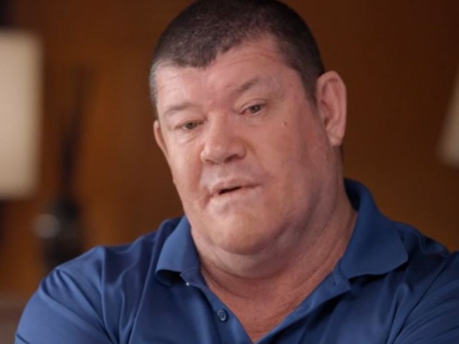 James Packer on spotlight. Picture: Channel 7