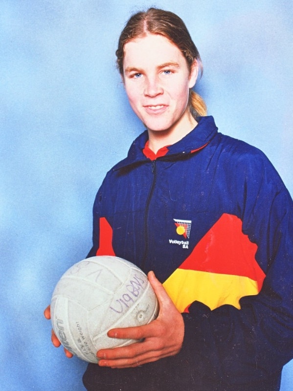 Eli Murn was a rising volleyball star when he crashed his car into a tree in the Adelaide Hills in 2004. Picture: Supplied