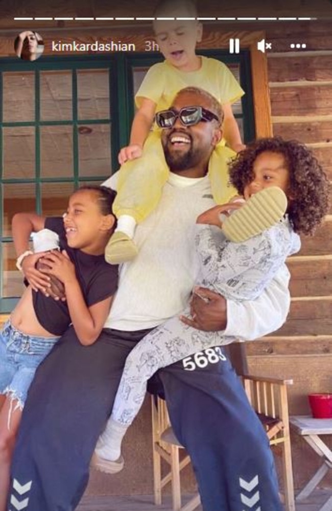 Kim Kardashian has paid tribute to her ex Kanye West on America’s Father's Day. Picture: Instagram