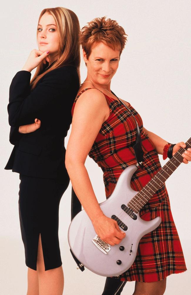 Lindsay Lohan and Jamie Lee Curtis in the original Freaky Friday movie.