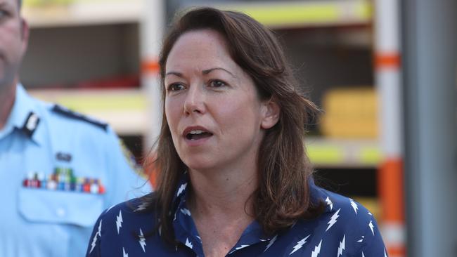 Emergency Services Minister Jaclyn Symes has been taken to court by the firefighters union. Picture: David Crosling