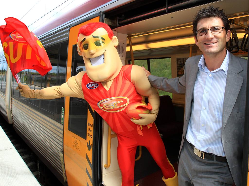 Auld in his days as start-up CEO of the Gold Coast Suns first AFL national league game.