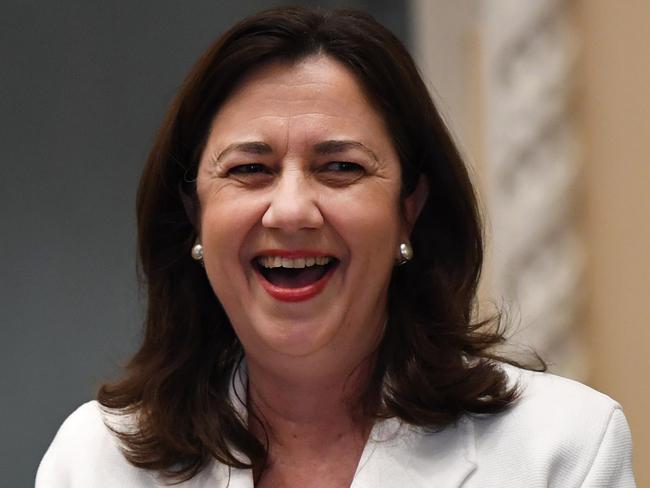 BRISBANE, AUSTRALIA - NCA NewsWire Photos AUGUST 11, 2020. Queensland Premier Annastacia Palaszczuk speaks during Question Time at Parliament House in Brisbane.Picture: NCA NewsWire/Dan Peled