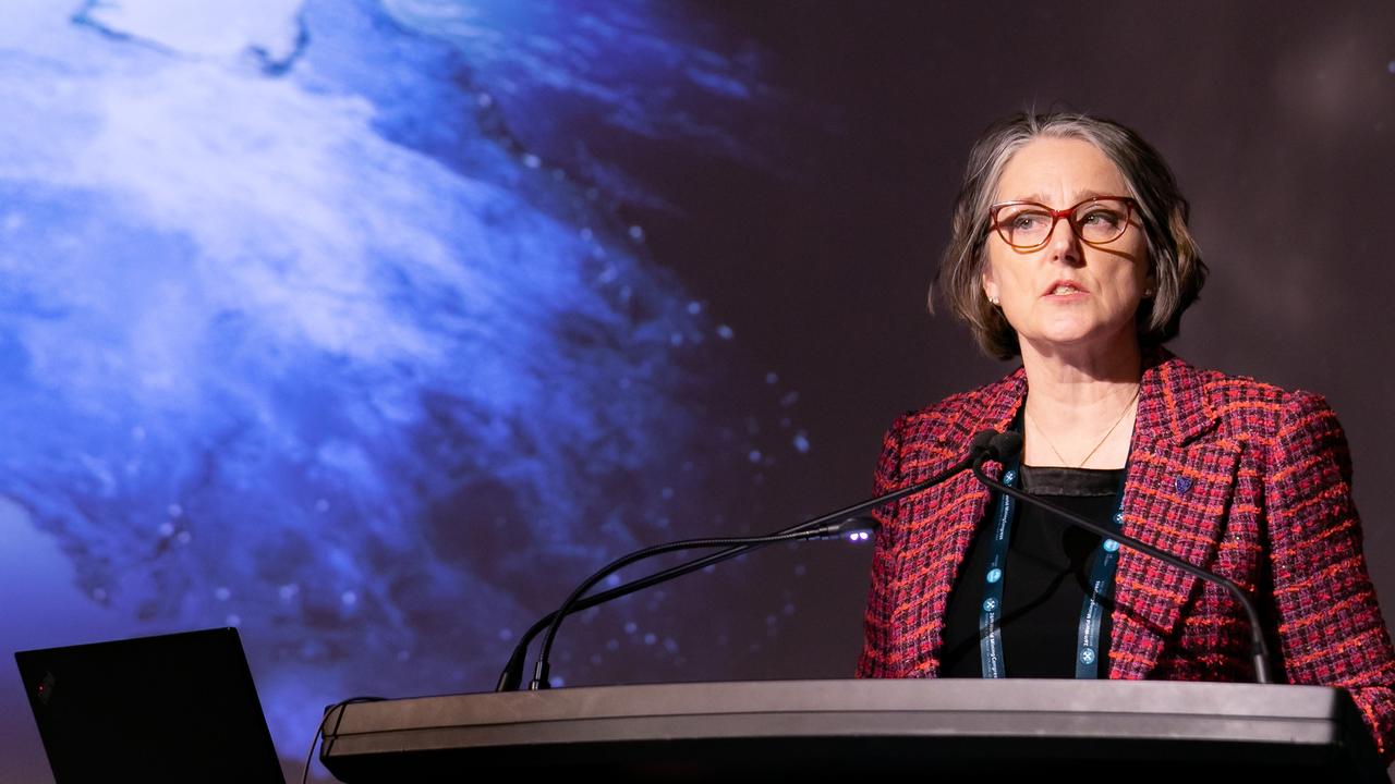 BHP chief technical officer Laura Tyler talked the future of mining at the World Mining Congress in Brisbane. Picture: Thomas Graham