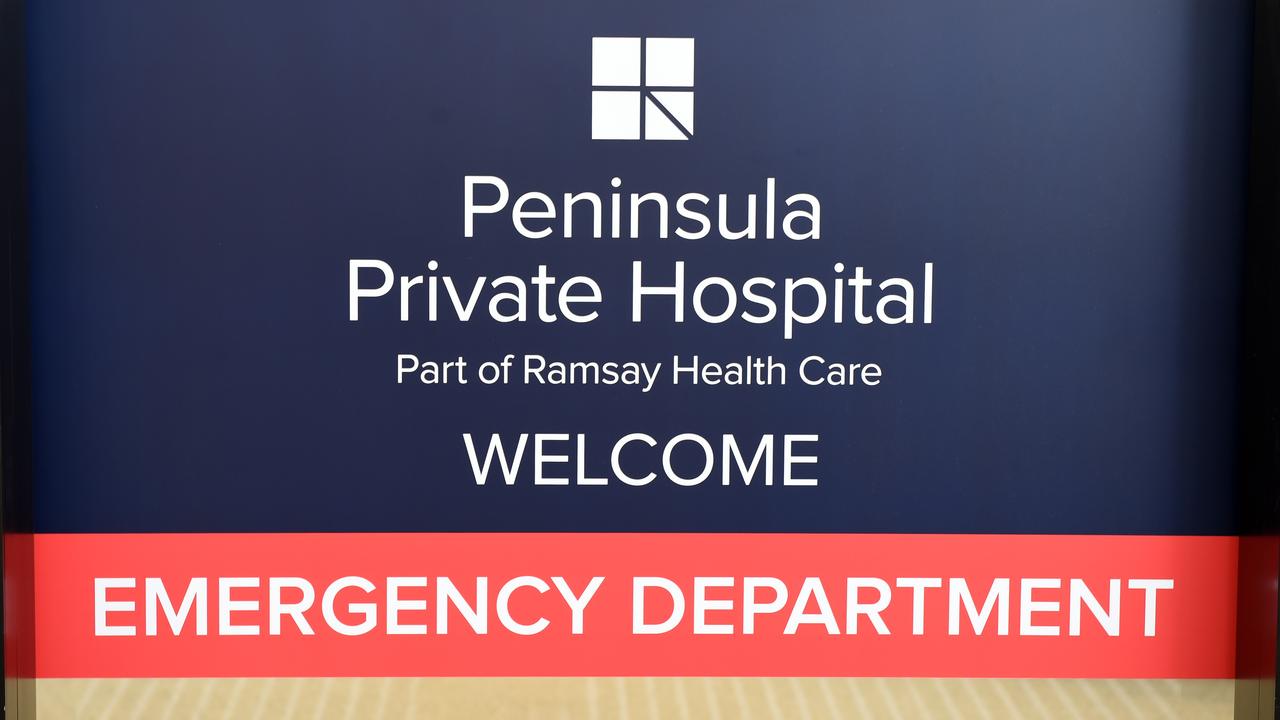 Peninsula Private Hospital is reviewing Ms Hill’s case to check whether the care provided to her was to the appropriate standard. Picture: Jason Sammon