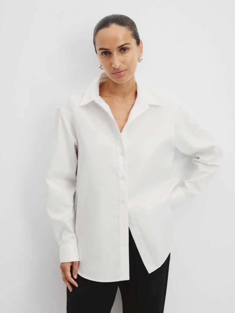 Country Road Australian Cotton Oxford Shirt in White. Picture: Myer.