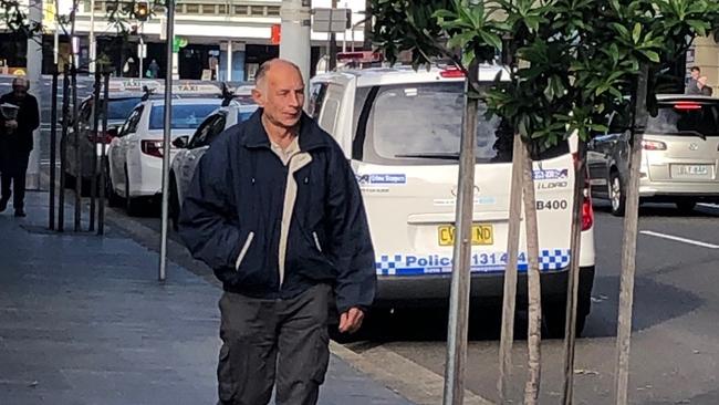 Bruce Arthur Pascoe, 59, outside Manly Local Court. Picture: Jim O'Rourke.