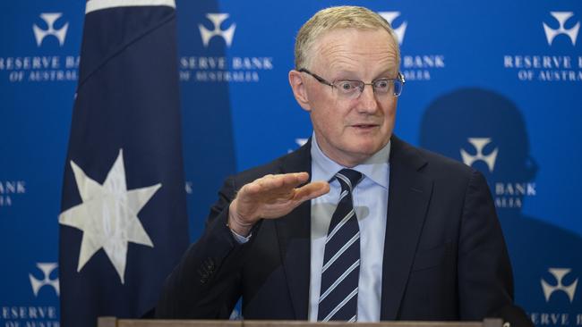 RBA governor Philip Lowe speaks on May 3, the day the central bank turned down the music by raising interest rates. Picture: Getty Images