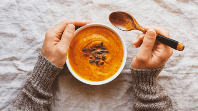 SKIP THE: Instant soupOPT FOR: A big batch of the homemade varietyIf you’ve ever been tempted to throw a convenience soup – think the instant, packet, tinned or powdered variety – into your desk drawer for a quick, healthy workday lunch, then we have some nutrition-related news for you: they’re not that great. “I find people are quite surprised by this,” says Spector. “Packet soups have lots of added salt with little fibre to benefit gut microbes.”As well as the salt, many packet soup products contain a host of hidden health wreckers, including emulsifiers and other artificial chemicals that are known to be less than ideal for digestion, triggering inflammation. “Soups are another example of a food that can be made cheaply at home with fresh, frozen or canned vegetables and can be stored in the freezer for a long period of time,” says Spector. The result? A fast, easy homemade meal that is much healthier and higher in fibre.