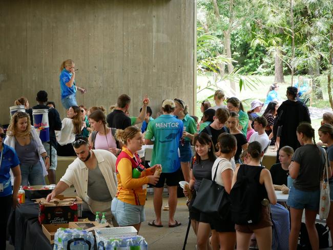 New JCU students during O-week at the university's Bebegu Yumba campus in Townsville. Picture: Blair Jackson