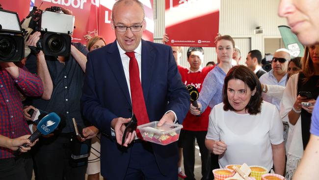 NSW Labor leader and Auburn MP Luke Foley, after casting his vote at Concord West Public School last March in the state elections. Picture: Cameron Richardson