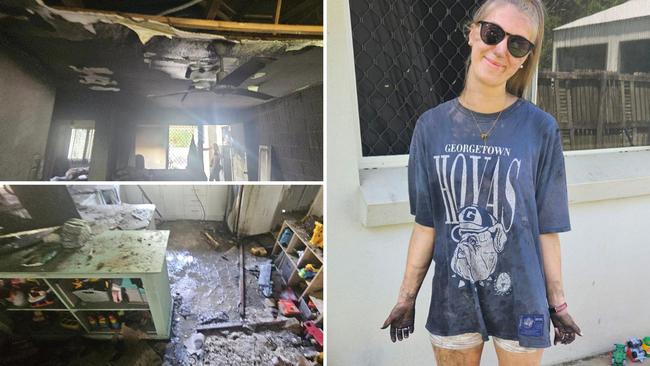 Mackay mum Selina Nicholas and her two-year-old son Charlie lost everything they owned when a fire tore through their Andergrove unit on Saturday, March 16, 2024. Picture: Contributed