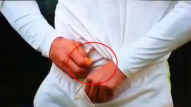 Footage clearly showed Cameron Bancroft attempting to hide a scrap of sandpaper.