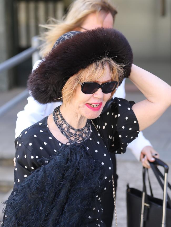 Viola La Valette leaving court as part of her bid for her late dad’s fortune. Picture: John Grainger