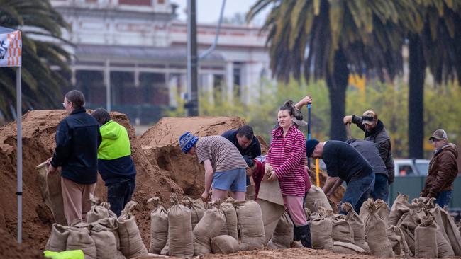 The community works around the clock to prepare. Picture: Jason Edwards