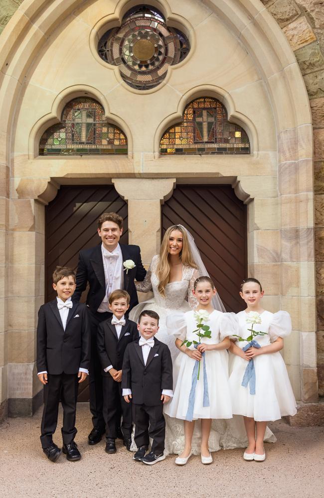 The wedding of Billie Bridger and Angus Higgins. Picture: Cassandra Ladru