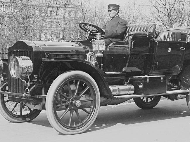 The steam car used by President Taft. Picture: courtesy of the United States Library.