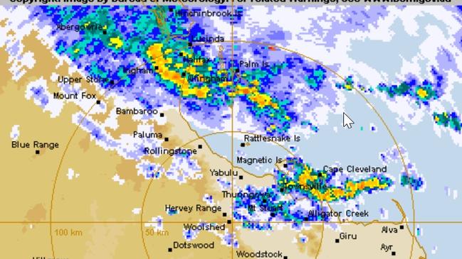 Rain is falling across North Queensland, with significant rainfall totals and thunderstorms forecast for Townsville and Ingham for the remainder of the weekend and into next week.