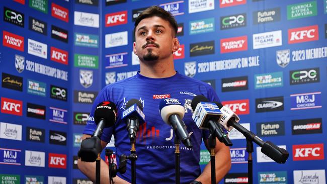 Bulldogs co-captain Reed Mahoney is a rookie when it comes to NRL leadership. Picture: Sam Ruttyn