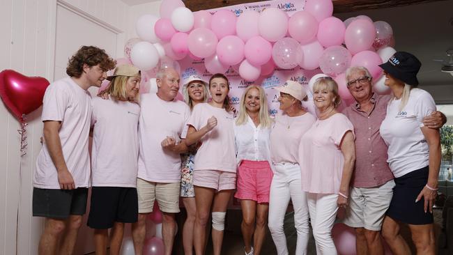 111 days after being told she most likely wouldn't survive a traumatic brain injury sustained in a bicycle crash in Pomona, 20 year old triathlete Alexa Leary returns to her family home in Noosaville after four months in hospital. Picture Lachie Millard